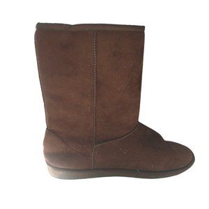 Brown Fuzzy Boots